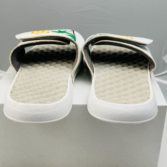 ISlide San Diego Padres Unisex Slides US 7 Palm Design Synthetic Upper White - Picture 3 of 8